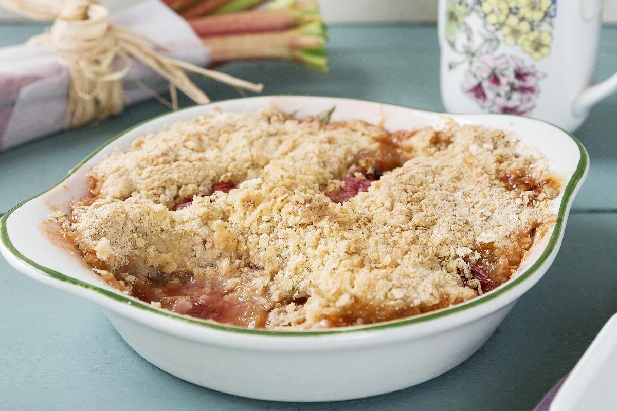 Rhubarb & Orange Crumble