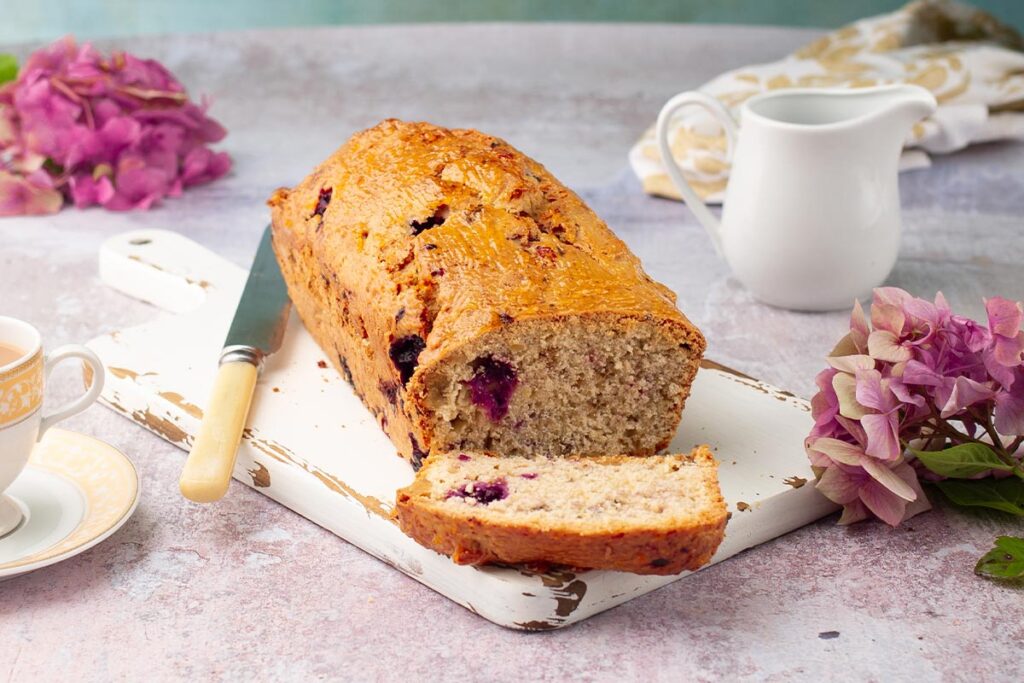 Blackberry and Walnut Teabread