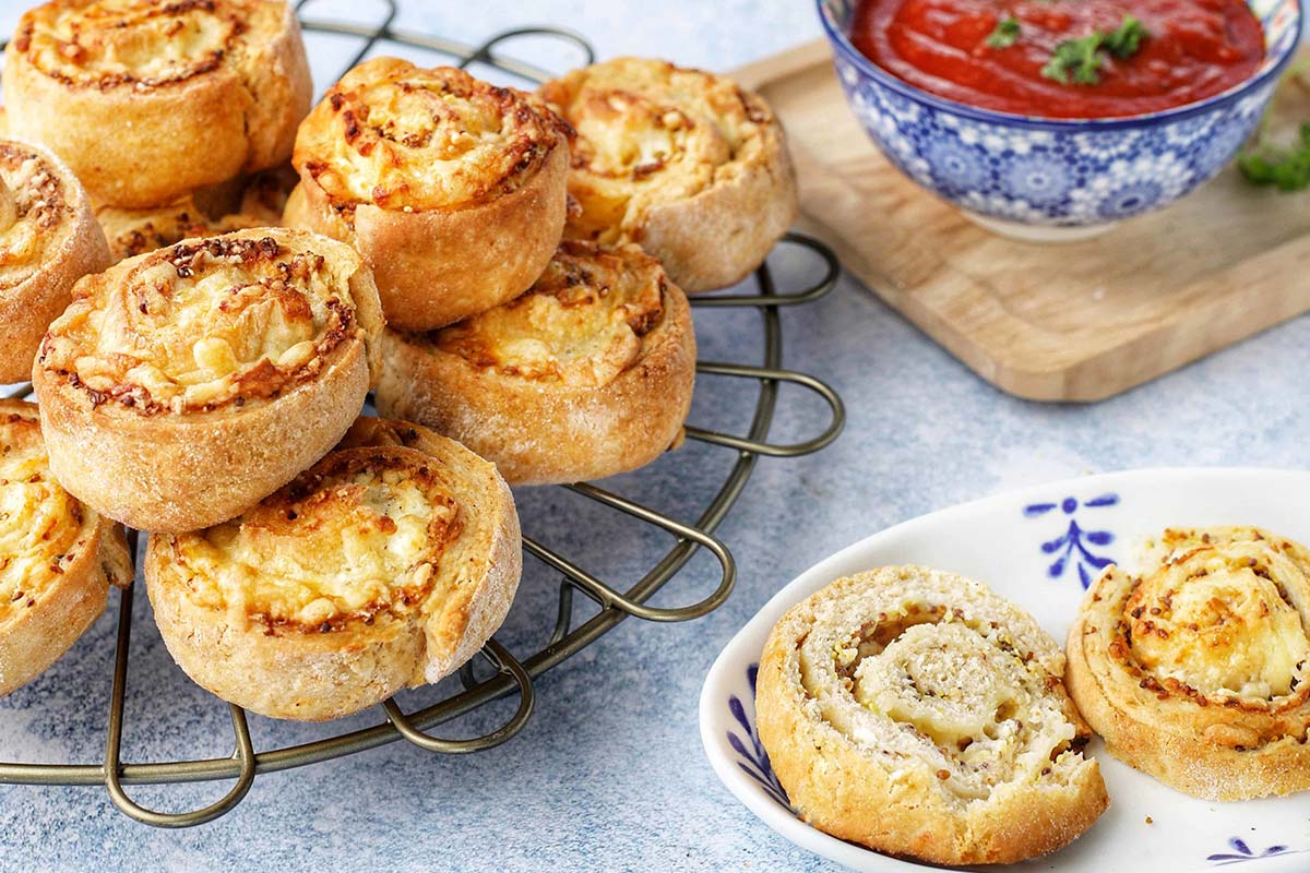 Cheesy Spiral Scones