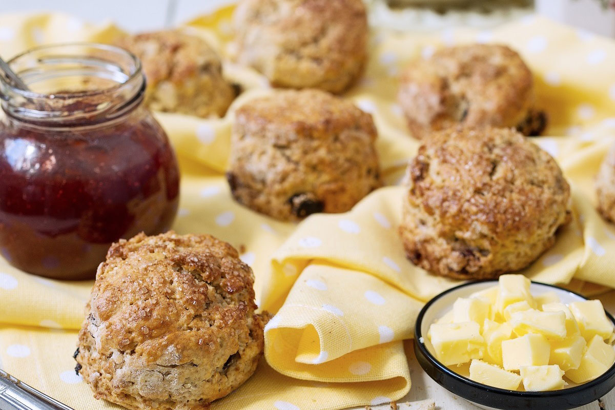 Cranberry Raisin and Sultana Scones