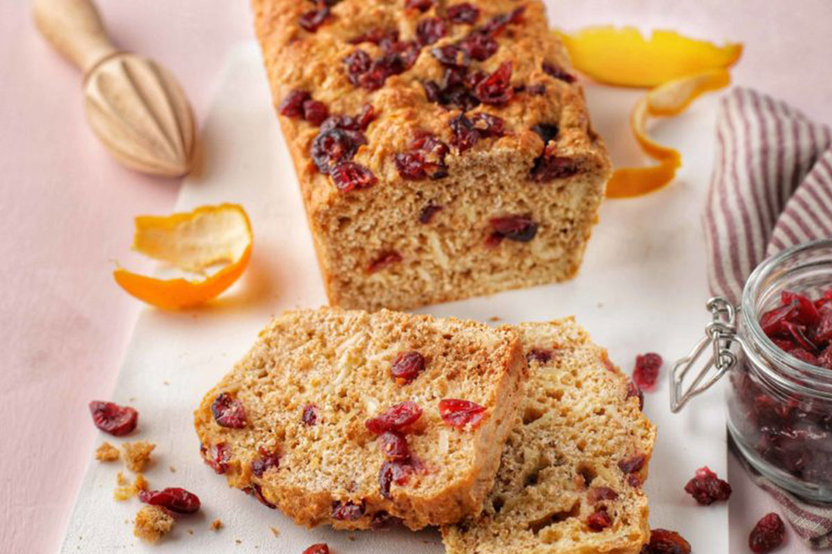 Gluten Free Cranberry & Orange Bread