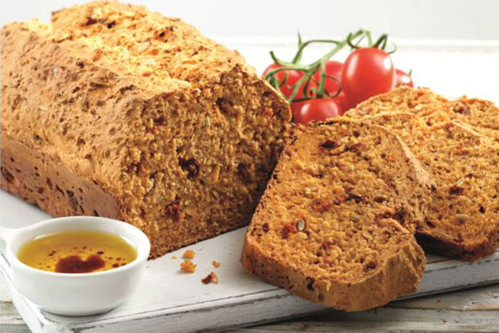 Gluten Free Sun Dried Tomato and Basil Bread