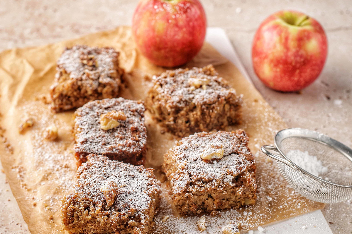 Walnut & Apple Squares