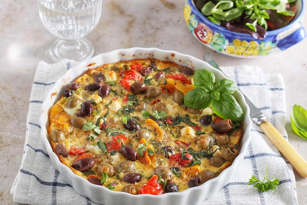 Healthy Mediterranean Flan