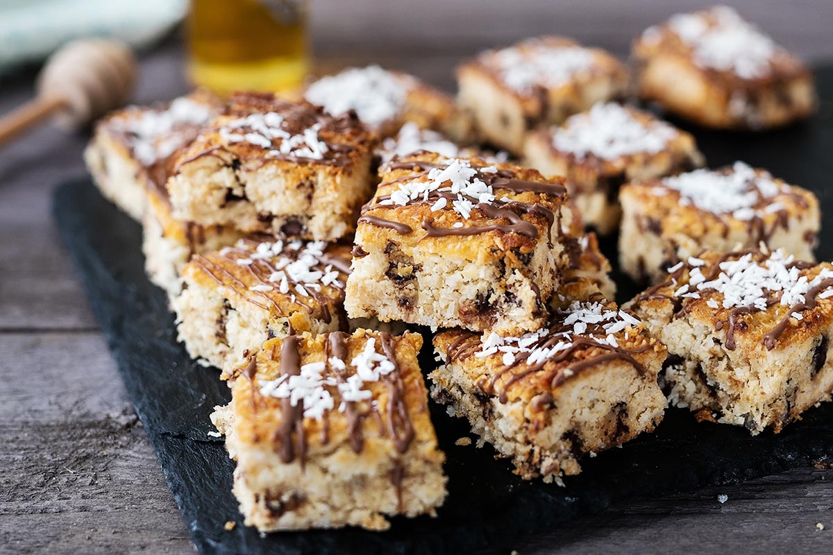 Coconut and Chocolate Chip Traybake