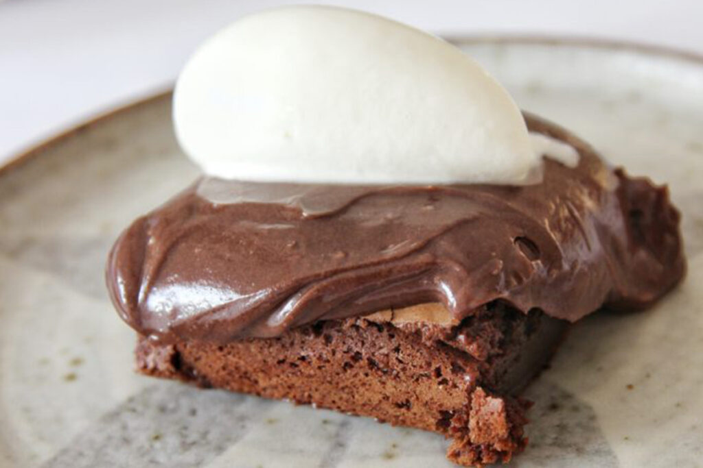 Fudgy Frosty Chocolate Brownies