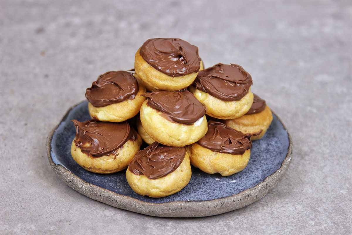 Hazelnut Profiteroles