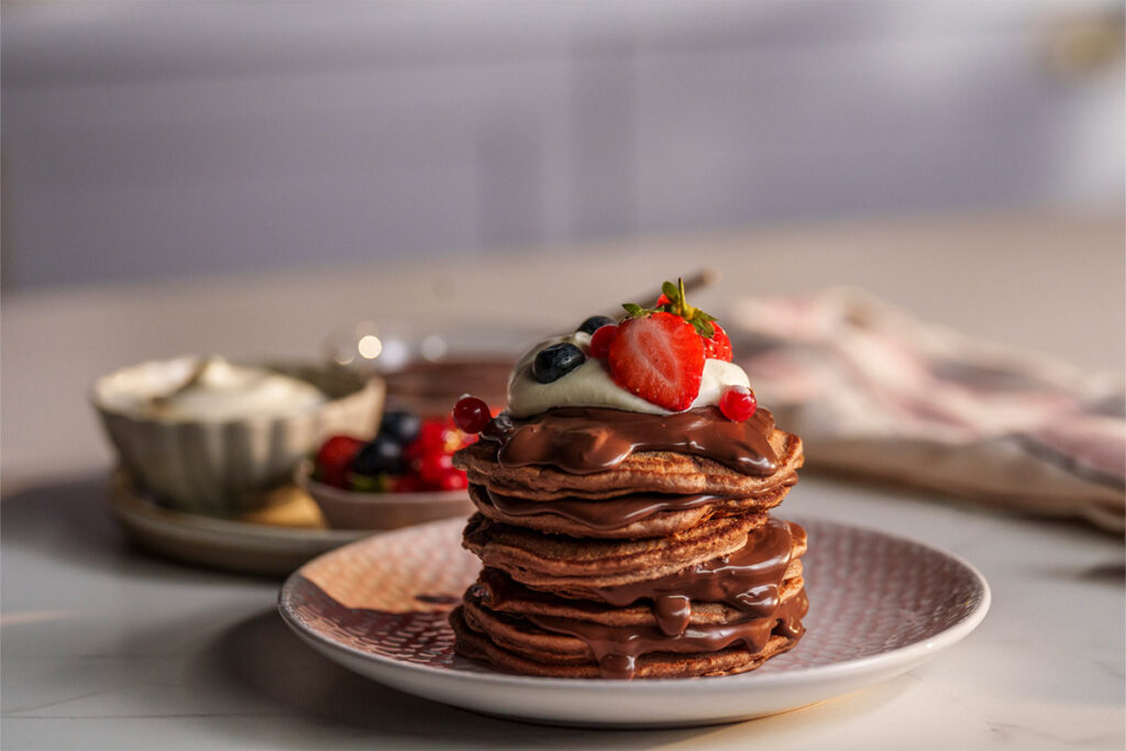 Double Chocolate Chip Pancakes