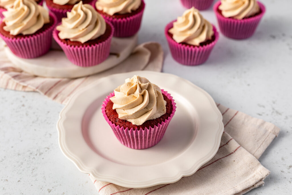 Red Velvet Biscoff Muffins